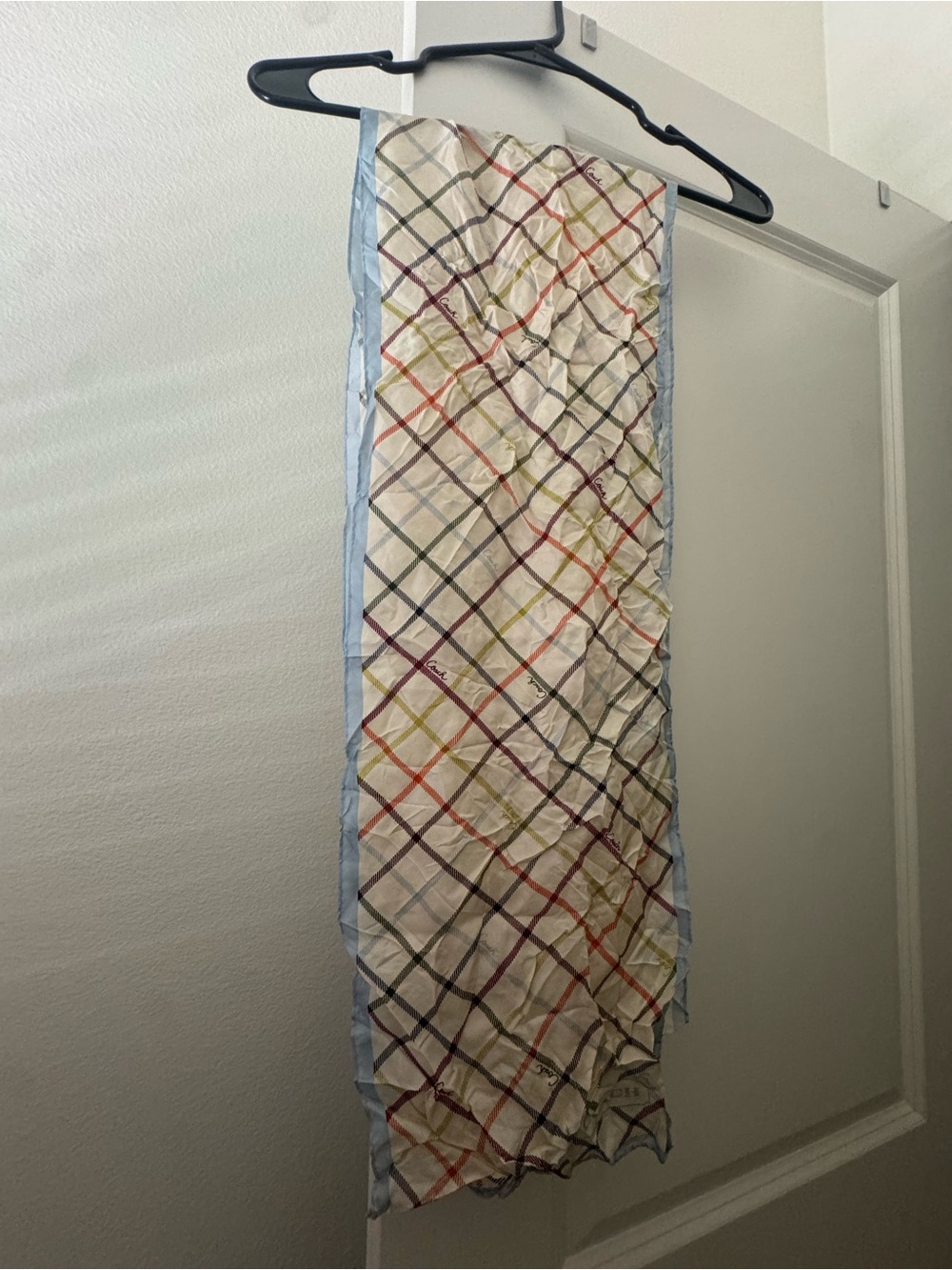 Coach Plaid Scarf + dust bag